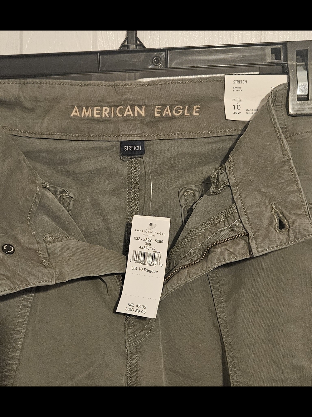American Eagle Outfitters Olive Green Stretch Pants